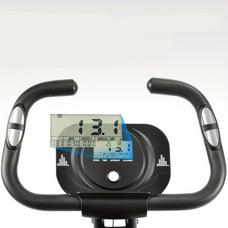 Hometrainer – Inklapbare Fiets – Fitnessfiets – Compacte Hometrainer – Magnetisch Weerstandssysteem – Lichtgewicht Aluminium Frame