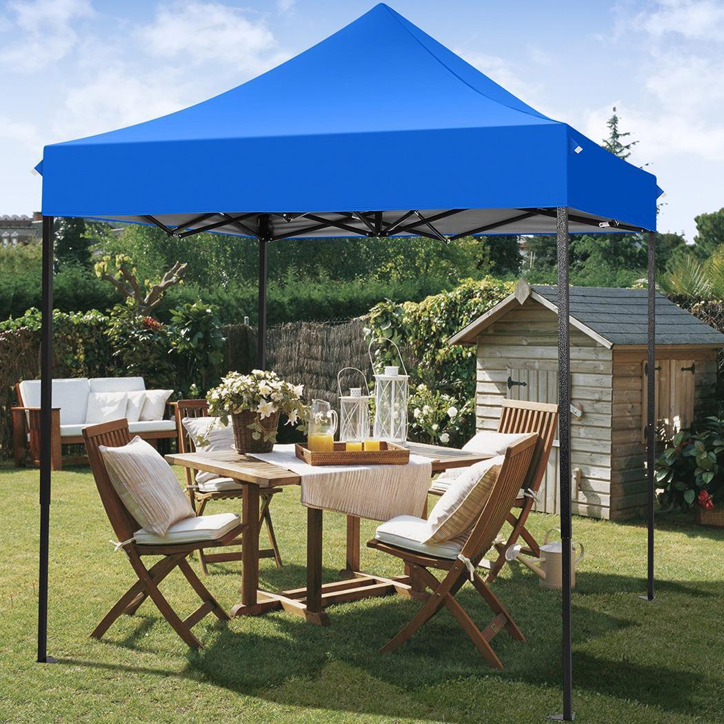 2x2M Pop-Up Canopy Tent Temporary Shelter Without Sidewalls Easy To Set Up Outdoor Canopy UPF 50+ Instant Party Tent With Carry Bag Quick To Assemble By One Person Suitable For Outdoor Events Gardens Commercial Use And Market