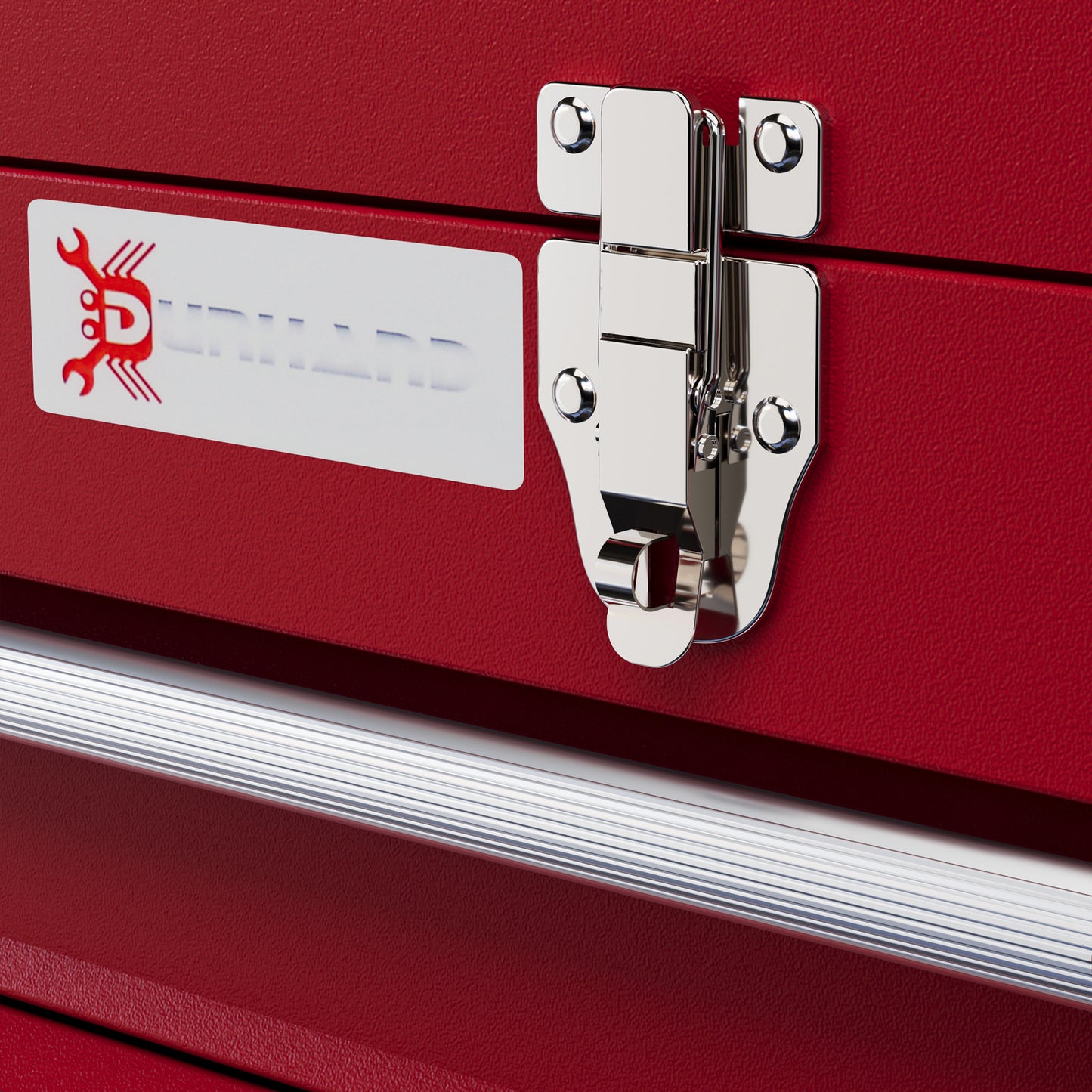 Gereedschapskist – Toolbox – Opbergkist – Werkplaatskist – Handkoffer – Rood – Compact 46x24x22 cm – Stevige Stalen Sluitingen
