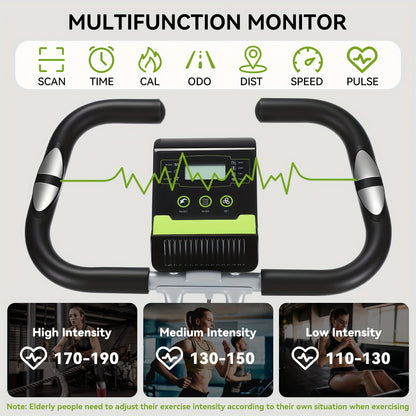 Hometrainer – Fitnessfiets – Spinningfiets – Stoelfiets – Ergometer – Inklapbaar Ontwerp – 8 Verstelbare Hoogtes – Magnetische Weerstand – Hartslagmeter – LCD Display – App Connectiviteit