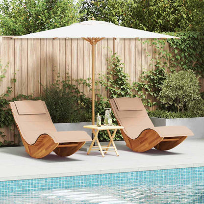 Lounge stoel – Tuinstoel – Balkon stoel – Relaxstoel – Lounger – Massief Teakhout – Weerbestendige Kussens