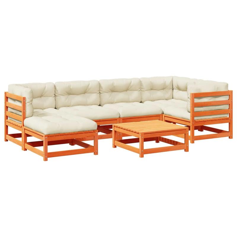 Loungeset Tuin – Loungesofa – Tuinmeubelset – Balkonset – Tuinbank – Bruin – Weerbestendig Rattan – Modulair Ontwerp