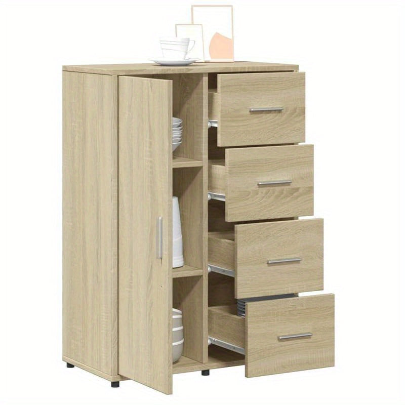 Houten Opbergkast – Dressoir – Bergkast – Ladekast – Ladenkast – 6 Lades – 60x31x84 cm – Houten Frame – Modern Design – Bruin