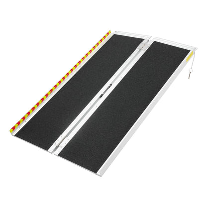 121.92cm Portable Ramp | Folding Handicap Ramp with Handle for Steps/Stairs/Scooter, Aluminum Alloy by NaMaSyo