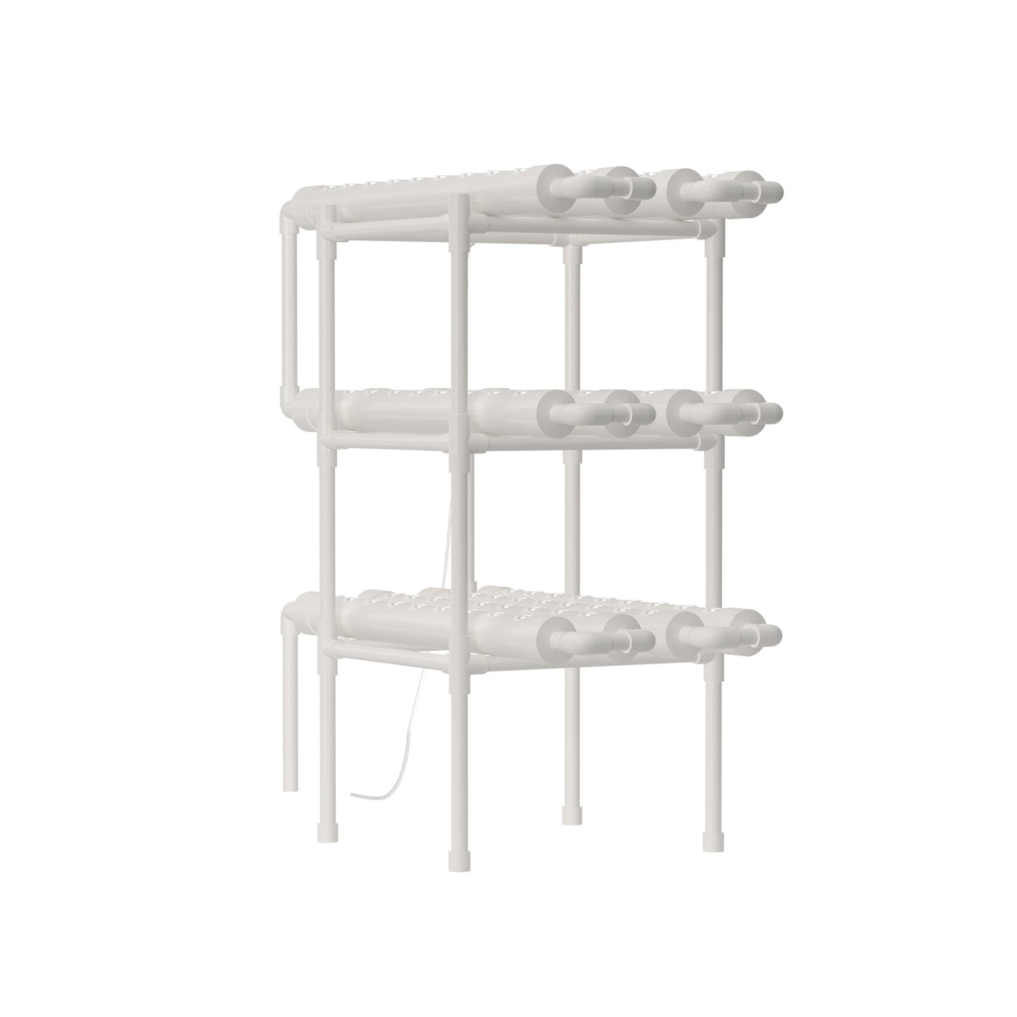 Hydroponicsysteem – Hydrocultuursysteem – Kweekset – Plantenbak – Hydrocultuur Rek – 3 Lagen – 108 Plantplaatsen – Duurzaam PVC – Efficiënt Watercirculatiesysteem