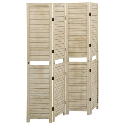 Scheidingswand – Kamerscherm – Room Divider – Vouwdeur – Paneelwand – Paulownia Hout – 140x165 cm – Lichtgewicht & Natuurlijk