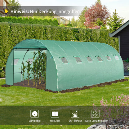 Kassenfolie – Broeikasfolie – Tuinfolie – Foliekas – Kasbedekking – Waterdicht PE Materiaal – UV-Bestendig 600x300x200 cm