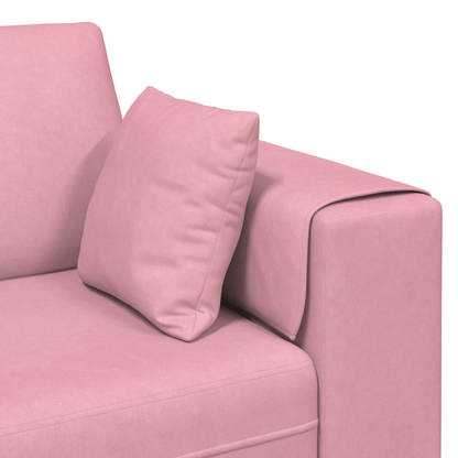 Velvet Bank – Fluwelen Sofa – Zitbank – Loungebank – Slaapbank – Zacht Fluweel – Stevig Houten Frame – Turquoise Zonder Ottoman