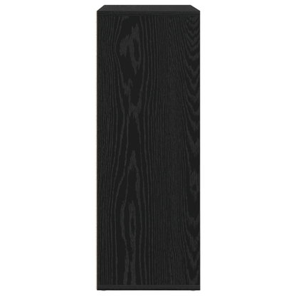Sideboard Black Oaken 60x31x84cm Edited Wood Removable storage practical