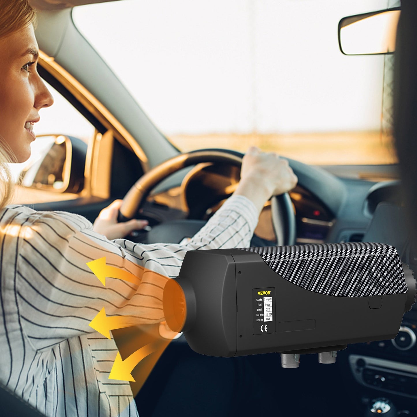 Dieselairco – Diesel Luchtverwarmer – Parkeerheater – Motorverwarming – Camperverwarmer – 8 kW Vermogen – Aluminium Behuizing