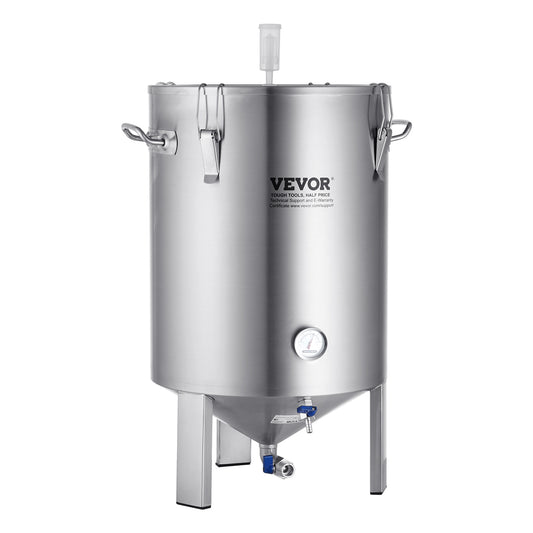 Brouwketel – Gistingstank – Maischketel – Fermentatievat – Bierbrouwketel – 16 Gallon Capaciteit – Voedselveilig 304 RVS