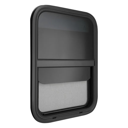 RV Vertical Sliding Window | 450mm x 600mm Single-Sided Mesh Screen, Aluminum Alloy, Brand NaMaSyo