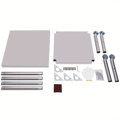 Werktafel – Werkbank – RVS Tafel – Keukentafel – Opbergbank – 60x60 cm – Roestvrij Staal – Draagvermogen 300 kg