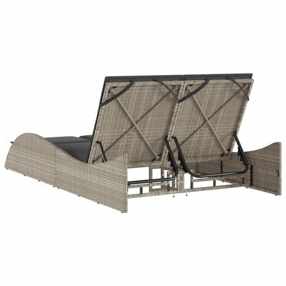 Loungestoel – Fauteuil – Tuinstoel – Relaxstoel – Zitmeubel – Lichtgewicht Poly Rattan – Weerbestendig Met Kussen 114x205x73 cm