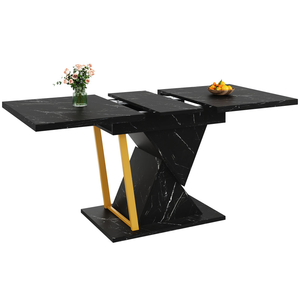 Uitklaptafel – Klaptafel – Eettafel – Uitschuiftafel – Inklapbare Tafel – Ruimtebesparend – Verstelbaar 110-140 cm – Modern Zonder Hout