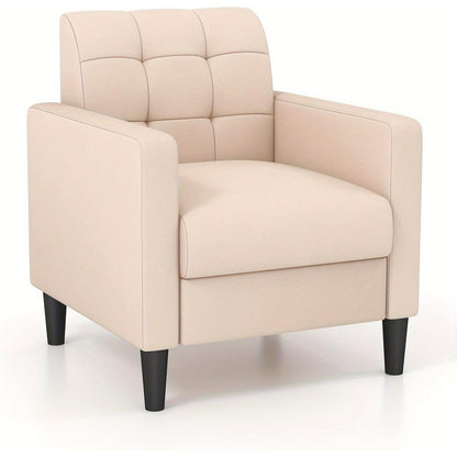 Fauteuil – Relaxstoel – Loungefauteuil – Leunstoel – Mid-Century Velvet – Luxe Comfort – Stevig Houten Frame – Zacht Gestoffeerd