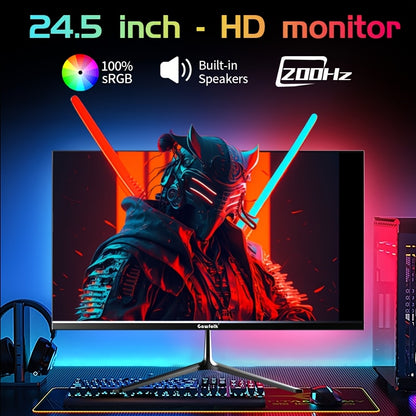 Gaming Monitor – Computer Scherm – Pc Display – Curved Monitor – Frameless Beeldscherm – 24,5 Inch – 200Hz Verversingssnelheid – Full HD 1080p IPS Panel