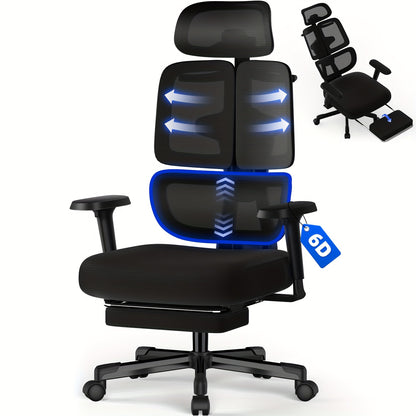 Bureaustoel – Bureaustoelen – Office Chair – Gamestoel – Kantoorstoel – 200 kg Draagvermogen – 6D Verstelbare Armleuningen