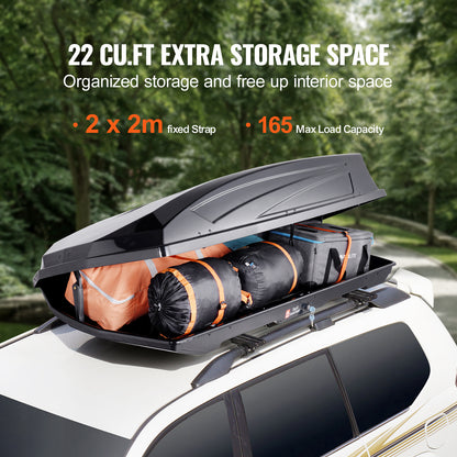 Dakkoffer – Autodakmand – Autodaktas – Bagagebox – Dakdrager – 562 Liter Inhoud – Stevig ABS Kunststof