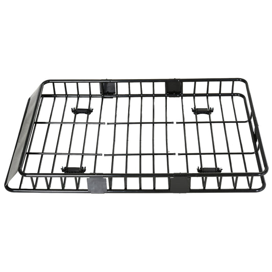 Dakkofferrek – Dakkofferdrager – Dakdrager – Bagagerek – Autodrager – Verstelbaar 109-162 cm – Max. 100 kg Staal Zwart