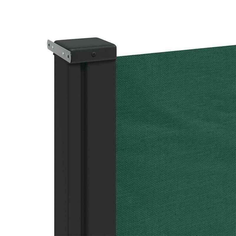 Zonnescherm Zijwand Uitrekbaar – Scherm Tuin Afsluiting – Windscherm Balkonscherm – Privacy Scherm Donkergroen – 220x500 cm – Duurzaam Waterbestendig Polyester