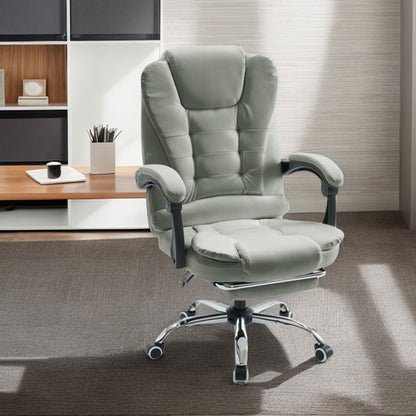 Ergonomische Bureaustoel – Gaming Stoel – Kantoorstoel – Bureau Stoel – Computerstoel – Pocketvering Rugondersteuning – Aluminium Frame – Grijs