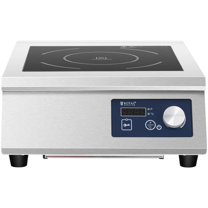 Inductiekookplaat – Inductie Kookplaat – Elektrische Kookplaat – Draagbare Kookplaat – Vrijstaande Kookplaat – 33 cm Diameter – 5000W Vermogen – Roestvrij Staal
