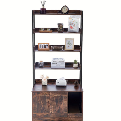 kattenbakhuisje – kattenbakombouw – kattenbakmeubel – kattenkast – kattenhuis – met 4 opberglades – stevig hout en metaal – geurwerend & stijlvol design