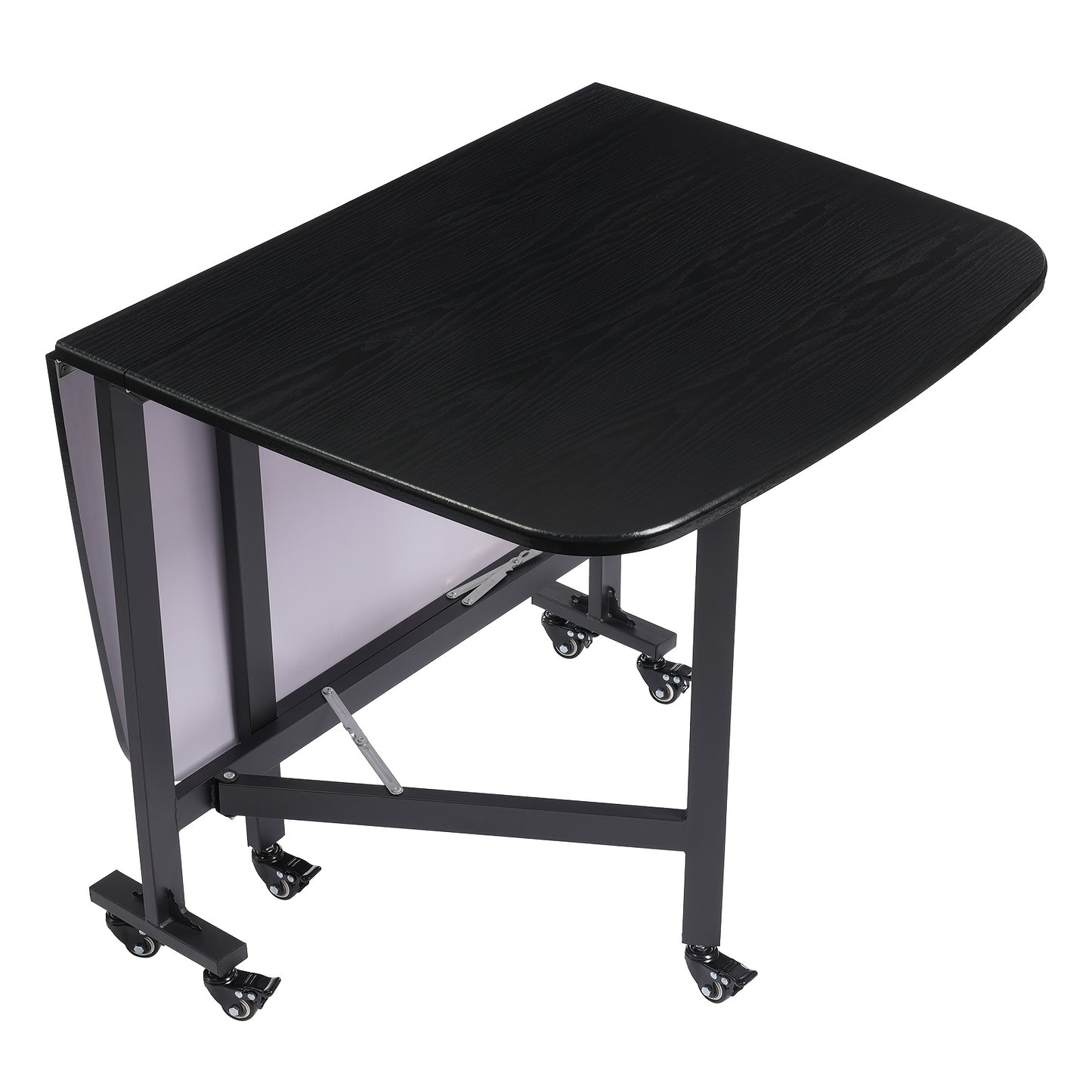 Vouwtafel – Inklapbare Tafel – Opvouwbare Tafel – Klaptafel – Tuintafel – Zwart – 120x80x75 cm – Stabiel Stalen Frame