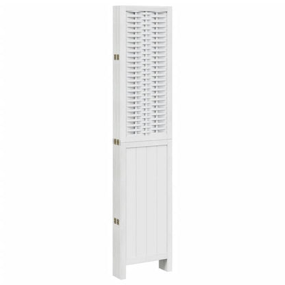 6-Panel Kamerscherm – Kamervuller – Ruimteverdeler – Vouwscherm – Scheidingswand – Wit Blanc – Lichtgewicht & Stevig – Eenvoudige Montage