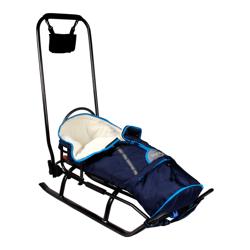 Kinderbobslee – Kinder slee – Rodel – Rodelslee – Schuif slee – Aluminium Frame – Veiligheidsgordel Met Rugsteun
