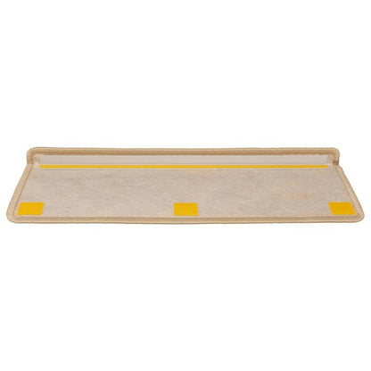 Trapmatten Zelfklevend – Trapbekleding – Antislip Trapmat – Trapstroken – Trapstickers – Beige Sisal Look – Set 15 Stuks – 65x21x4 cm – 5,3 mm Dikte – Duurzaam en Makkelijk Te Installeren