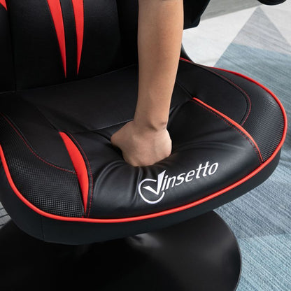 Gamingstoel – Gamestoel – Bureaustoel – Gaming Chair – Game Stoel – Ergonomisch Ontwerp – Verstelbare Zithoogte 106-112 cm – Stalen Frame Zwart/Rood