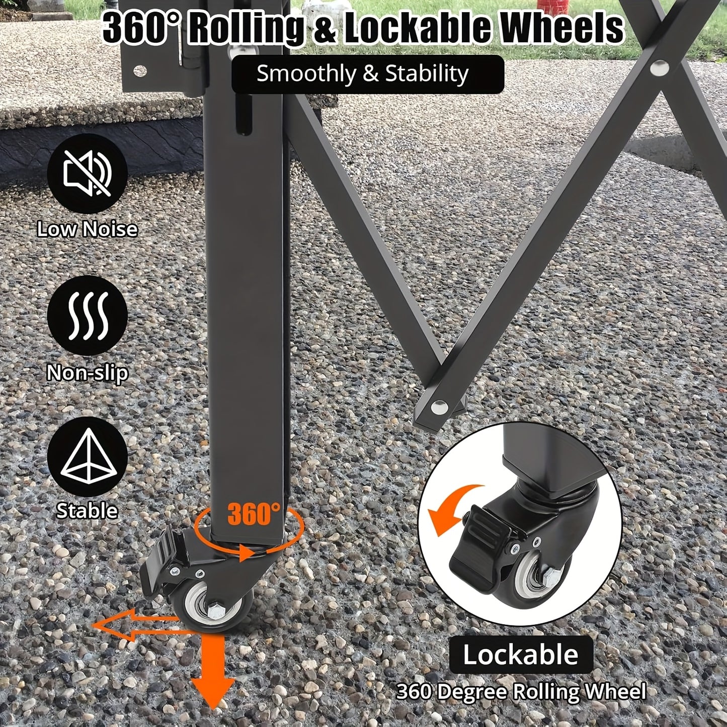 Inklapbare Veiligheidsbarrière – Kinderbeveiliging – Huisdierafscheiding – Traphek – Uitbreidbaar Hek – 155x180 cm – Koolstofstaal – 360° Zwenkwieltjes