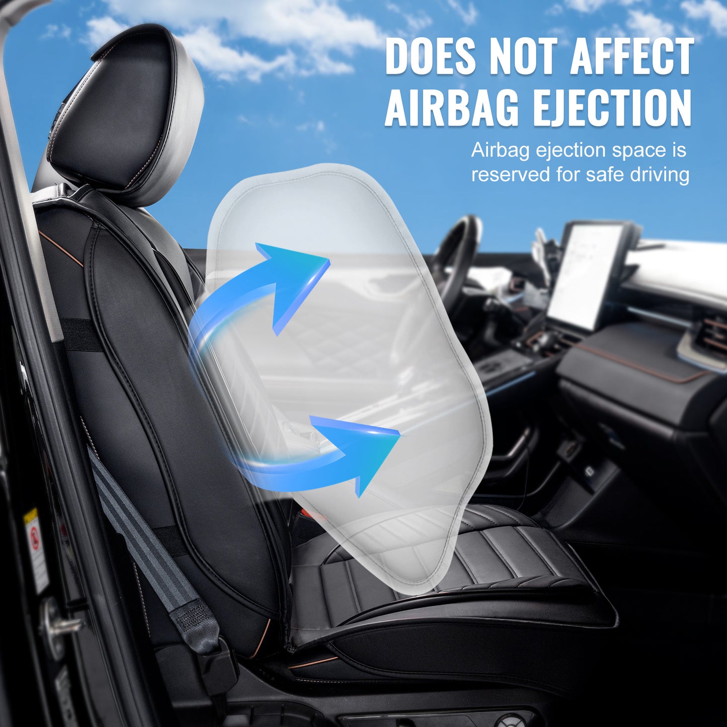 Autostoelhoes – Stoelhoes – Autostoelhoezens – Stoelhoezens – Autostoelbeveiliging – Universele Pasvorm – Kunstleer 9-delig – Airbag Compatibel