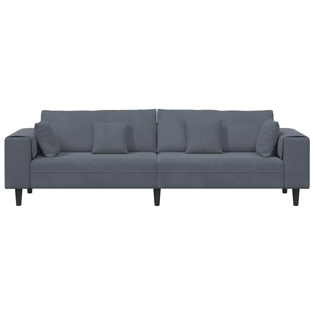 Velvet Bank – Fluwelen Sofa – Zitbank – Loungebank – Slaapbank – Zacht Fluweel – Stevig Houten Frame – Turquoise Zonder Ottoman