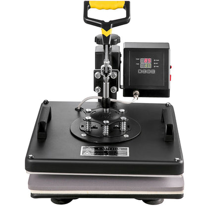 Hittepers – Transferpers – Heat Press – Warmtepers – Sublimatiepers – 5-in-1 Multifunctioneel – 38x38 cm Teflonplaten – 1800W Snelle Verwarming