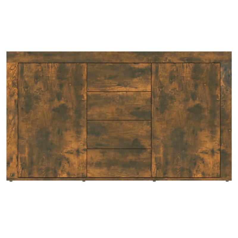 Sideboard 120x36x69cm edited wood gerookt oak-colored Practical and removable