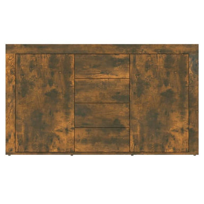 Sideboard 120x36x69cm edited wood gerookt oak-colored Practical and removable