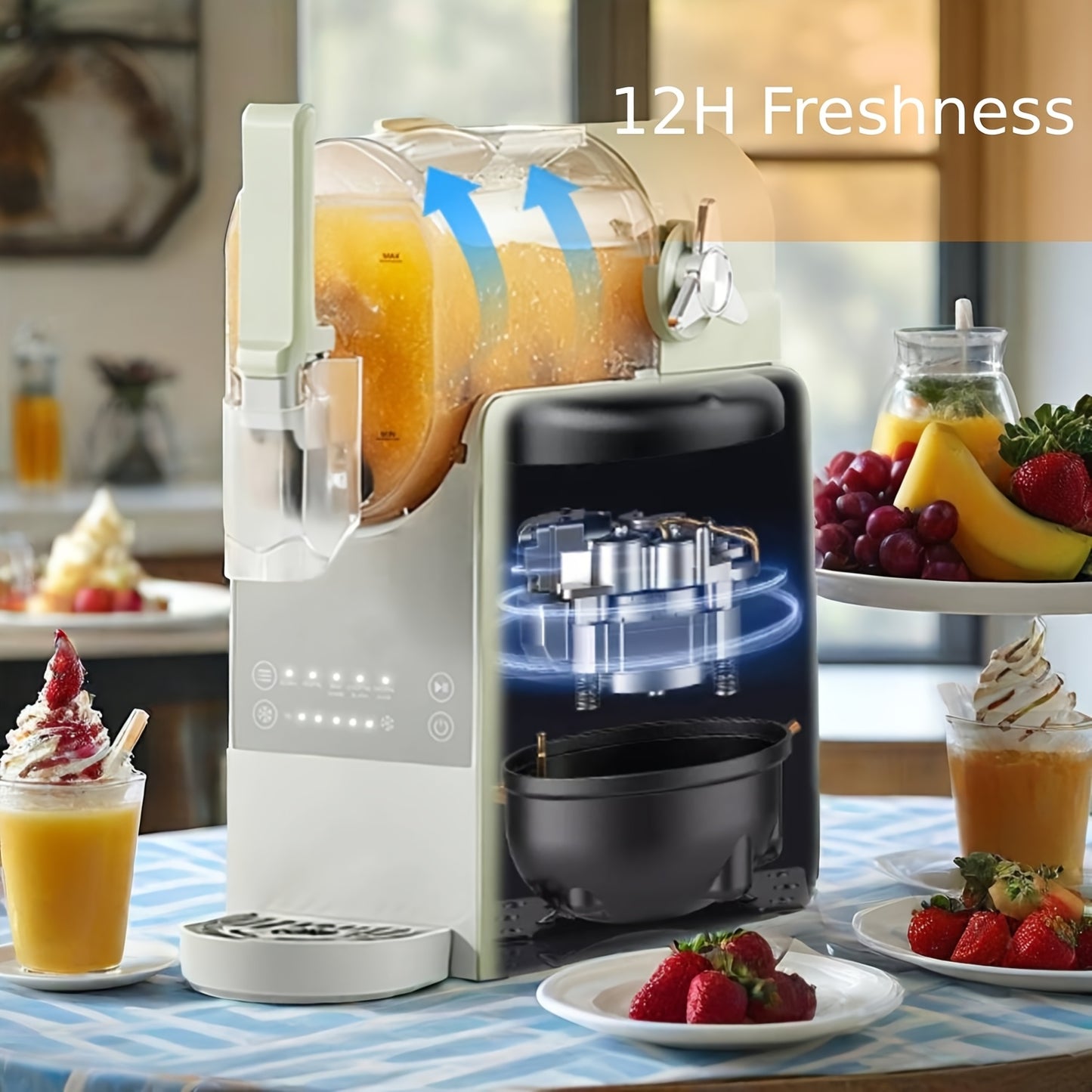 Slushymachine – Slush Puppy Machine – Ijsmachine – Slushy Maker – Milkshake Maker – 2,5L Capaciteit – 5-in-1 Functies Met Snelle Bereiding En Automatische Reiniging