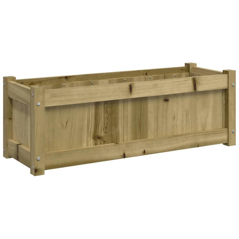 Bloemenrek – Plantenrek – Bloemenhouder – Plantenhouder – Houtrek Marrone – Geïmpregneerd Dennenhout – Weerbestendig – Set van 2 Stuks