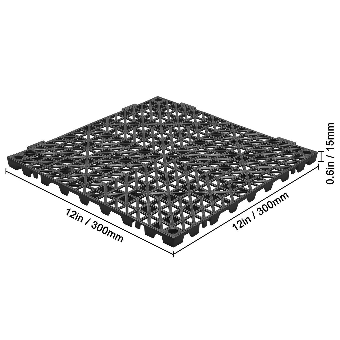 Douchematten – Badmat – Antislipmat – Badkamermat – Drainagemat – 50 Stuks 30x30 cm – Zacht PVC – Snelle Waterafvoer