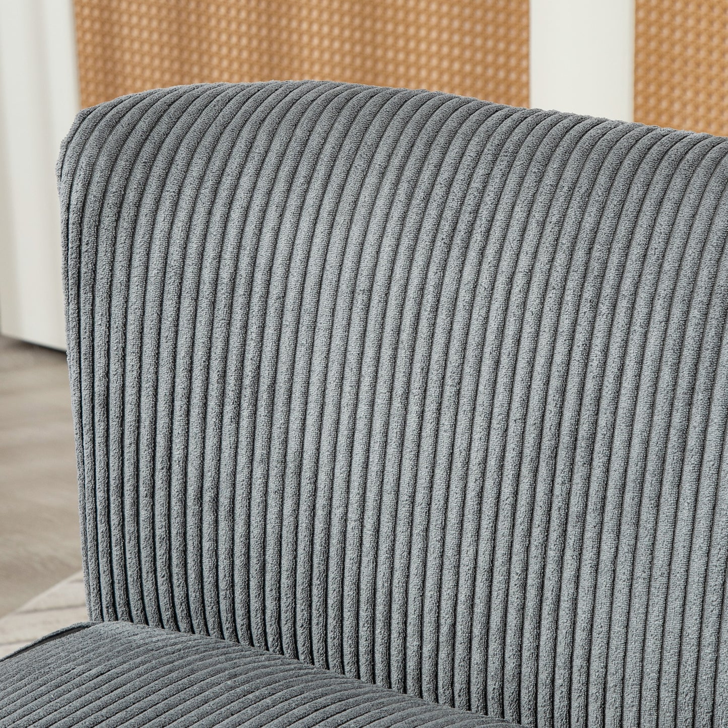 2-zits bank – tweepersoons sofa – loveseat – loveseatbank – zitbank – fluwelen polyester bekleding – stevig houten frame – 117x56,5x77 cm – grijs