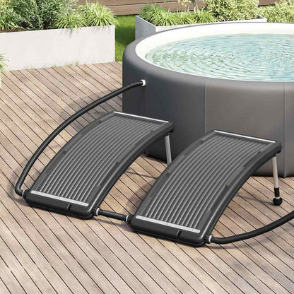 Zonne-energie Verwarmingspanelen Zwembad – Solar Panelen – Zwembadverwarming – Zonnecollector – Zwembad Solar Verwarming – 110 x 65 cm – Weerbestendig Met Verstelbare Poten