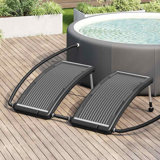 Zonne-energie Verwarmingspanelen Zwembad – Solar Panelen – Zwembadverwarming – Zonnecollector – Zwembad Solar Verwarming – 110 x 65 cm – Weerbestendig Met Verstelbare Poten