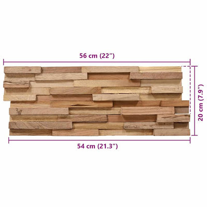 3D Houten Wandpanelen – Wandbekleding – Muurdecoratie – Plafondpanelen – Interieurpanelen – Massief Hardhout – 10 Stuks Mix Kleur – Weerbestendig & Eenvoudig Te Installeren