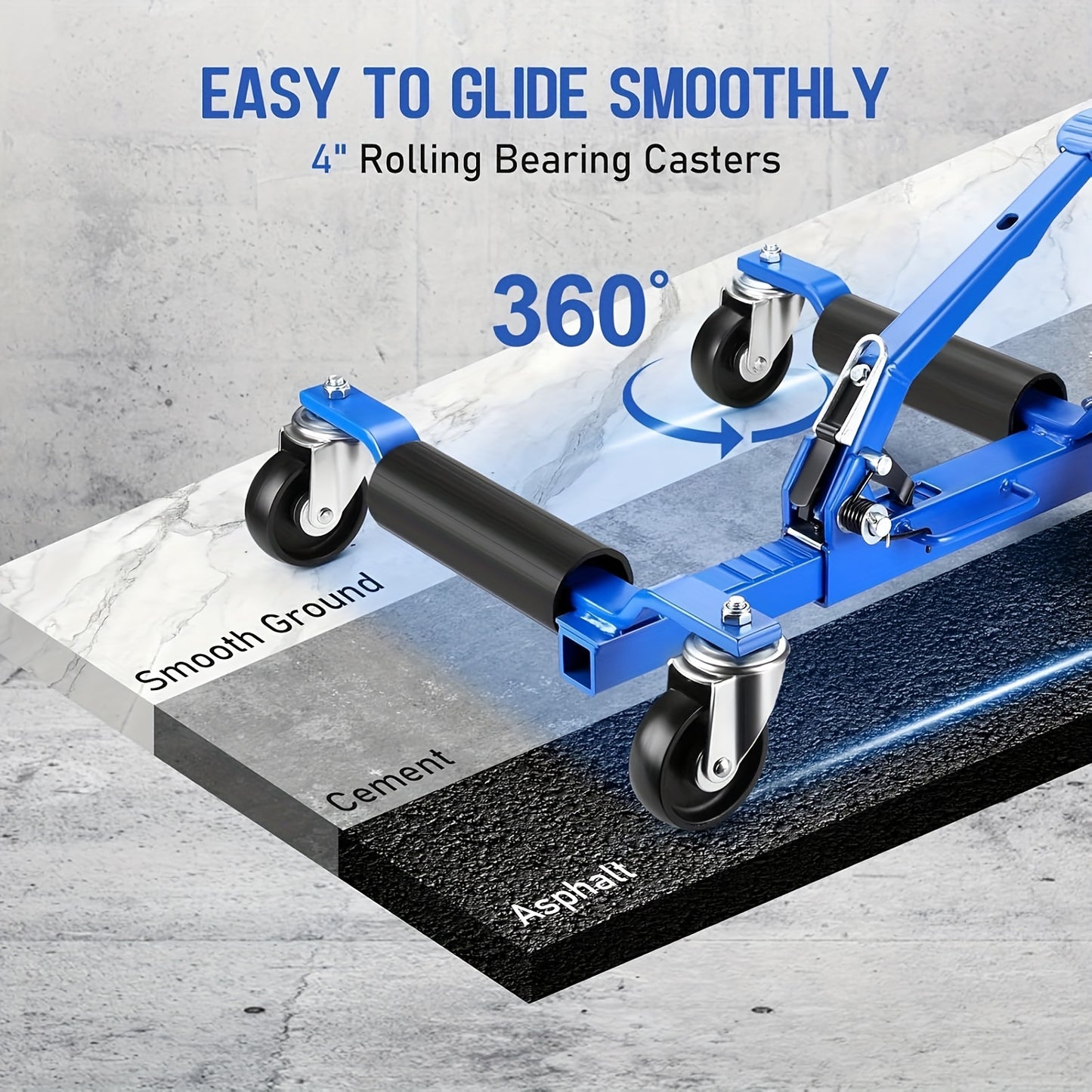 Car Tire Trailer – Autotrailer – Kayak Trailer – Bootentrailer – Aanhanger – 680.39 KG Capaciteit – Set Van 2 Trailer Jacks