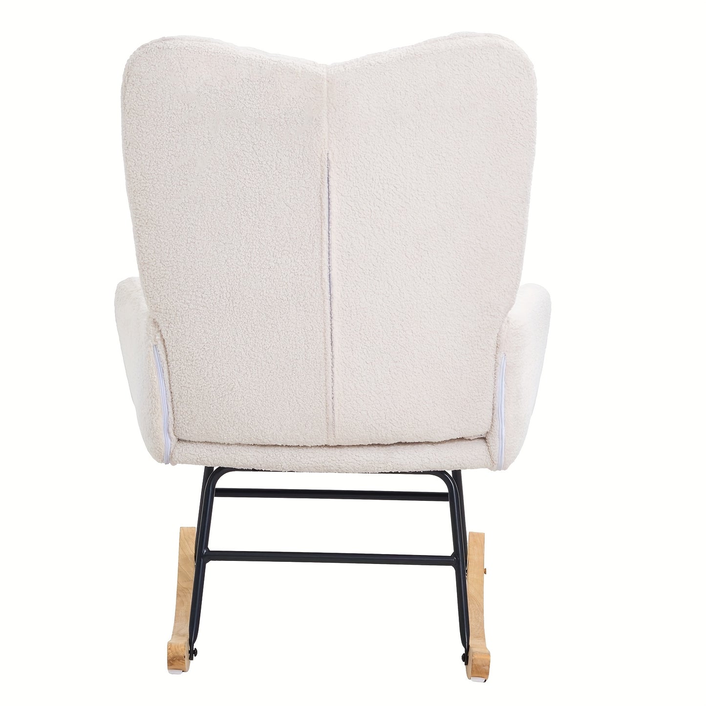 Schommelstoel – Glijstoel – Schommelstoel Baby – Relaxstoel – Loungestoel – Velvet Bekleding – Handmatig Glijdend Mechanisme – Hoge Rugleuning – Max 113,4 kg Draagkracht
