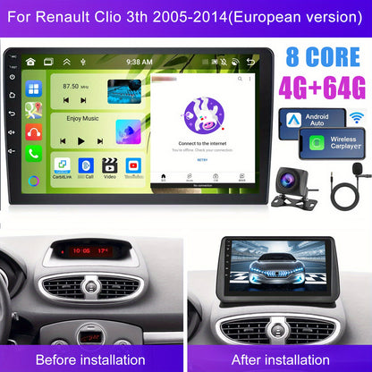 Autoradio – Auto Radio – Car Stereo – Multimedia Systeem – Navigatie Systeem – 9 Inch IPS Touchscreen – Android 13 Met Wireless CarPlay & Achteruitrijcamera
