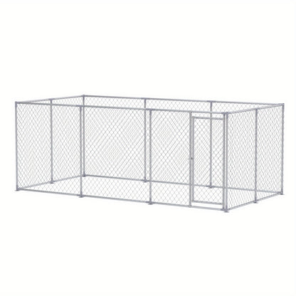 Hondenren – Puppyren – Hondenkennel – Dierenren – Konijnenren – 250 x 200 x 150 cm – Gegalvaniseerd Staal – Veilig Slot